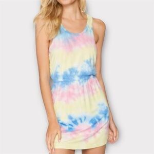 Spiritual Gangster Tie-Dye Sleeveless racerback romper